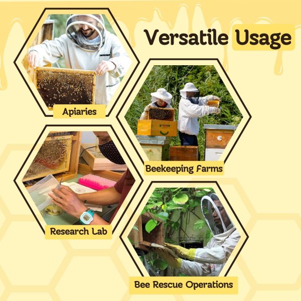 Flexzion Bee Clip for Queen (5-Pack) - Transparent Queen Catcher for Bees, Honeybee Queen Clips for Easy One-Handed Queen Bee Marking & Handling - Image 8