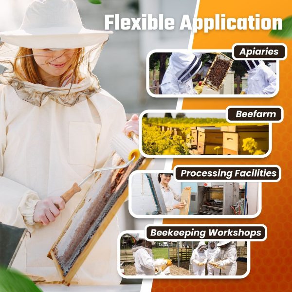 Flexzion Honey Uncapping Needle Roller – Propolis & Honey Beekeeping Tools Supplies for Harvesting - 5-Inch Hardwood Handle Uncapper for Honeycomb Roller Brush Extraction - Image 7