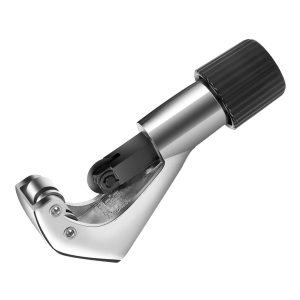 Flexzion Tube Cutter, Heavy Duty Tubing Pipe Cutter, 1/8 to 1-1/8 inch Cutting Diameter w/ Reamer, Ideal for Cutting Copper, Aluminum, Brass, Steel, Plastic and More