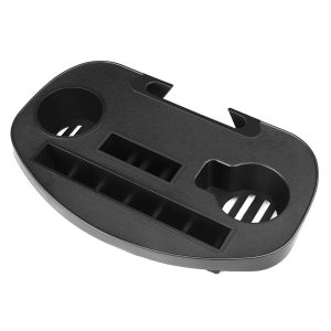 Flexzion Zero Gravity Chair Cup Holder Tray, Side Tray for Zero Gravity Chair, Universal Clip-On Camping Chair Cup Holder Attachment with Phone Slot and Snack Tray for Lawn Chair, Large
