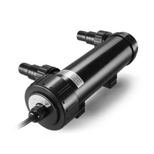 Flexzion Pond UV Lights for Outdoor Ponds - 9W Small Pond UV Light, 2113 Gal Capacity, 1500L/H UV Pond Clarifier for Outdoor Ponds, Clears Water in Days (CUV-109A)