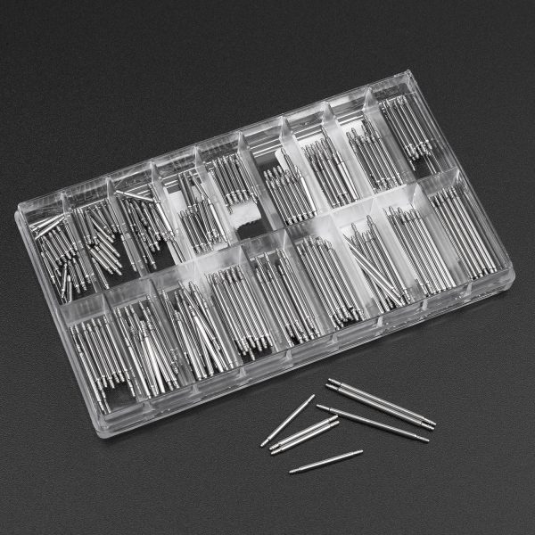 Flexzion Watch Band Spring Bars Set 360 Pcs - Wrist Watches Strap Link Pins Repair Tool 8-25mm Stainless Steel Kit Pack for Watch Link Removal, Screwdriver, Professional Watchmaker with Storage Box - Image 5