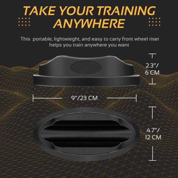 Flexzion Bike Trainer Front Wheel Block - Sturdy Molded Plastic Bicycle Stabilizing Leveling Block Support for Indoor Turbo Trainer Bike Stationary Resistance Training Exercises - Image 6