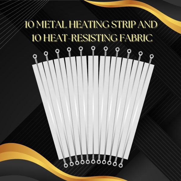 Flexzion Impulse Sealer Replacement Parts Repair Kits for Flexzion Impulse Heat Sealer 600W 12-inch Heat Sealers, PTFE & Heat Seal Strips, Replacement Elements, Pack of 10 - Image 4