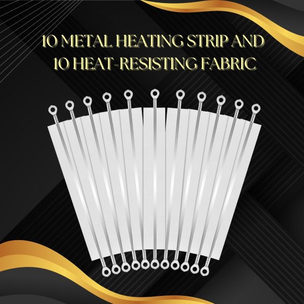Flexzion Impulse Sealer Replacement Parts Repair Kits for Flexzion Impulse Heat Sealer 600W 8-inch Heat Sealers, PTFE & Heat Seal Strips, Replacement Elements, Pack of 10 - Image 4