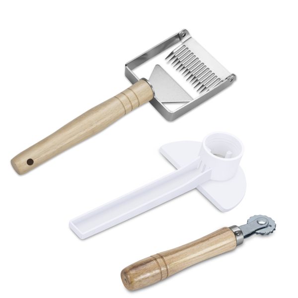 Flexzion Bee Keeping Starter Kit - 10 Piece Beekeeping Tools & Bee Keeping Supplies-All Set with Smoker, Frame Holder, Gloves, Bee Brush, Scraper, Fork, Queen Clip Cage, Marking Tube, Feeder & Frame - Image 5