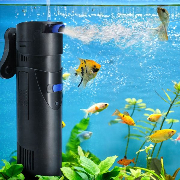 Flexzion Aquarium U-V Filter - 4-in-1 198 Gallon Fish Tank U-V Light, Submersible Canister Aquarium Filter Pump & U-V Light for Algae Control, Suitable for Fresh and Saltwater Turtle Tank - Image 10