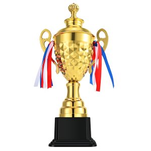 Flexzion Gold Trophy Award - 17 Inch Large Trophy Cup for Awards, Sports, Competitions, Tournaments, & Parties, Perfect Gift for Champion Winners & League Achievements