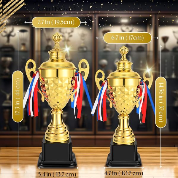 Flexzion Gold Trophy Award - 17 Inch Large Trophy Cup for Awards, Sports, Competitions, Tournaments, & Parties, Perfect Gift for Champion Winners & League Achievements - Image 6