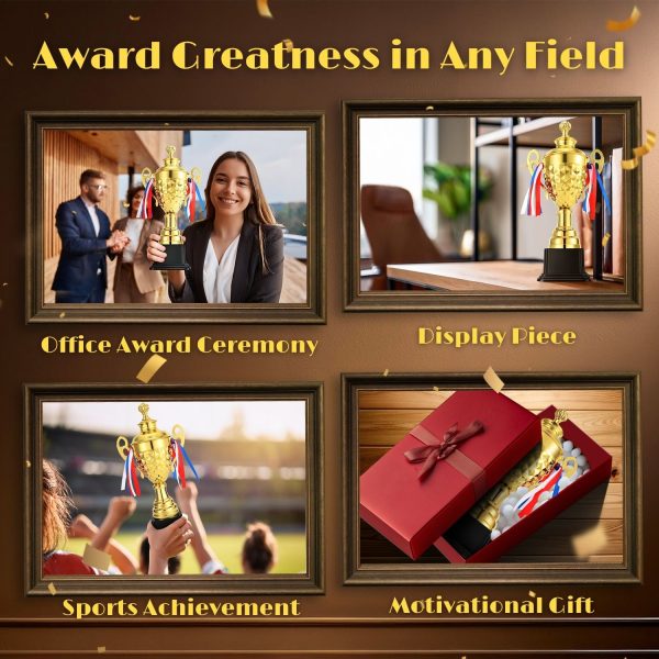 Flexzion Gold Trophy Award - 17 Inch Large Trophy Cup for Awards, Sports, Competitions, Tournaments, & Parties, Perfect Gift for Champion Winners & League Achievements - Image 7
