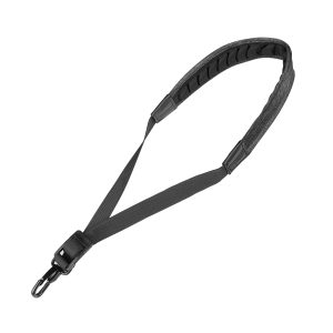 Flexzion Saxophone Neck Shoulder Strap Padded, Sax Holder w/ Adjustable Harness Belt & Metal Hook, Musical Instrument Accessory, for Tenor Alto Soprano Sax/Clarinets Baritone Reeds & Horn, Grey