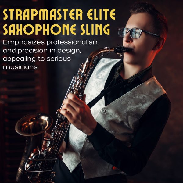 Flexzion Saxophone Neck Shoulder Strap Padded, Sax Holder w/ Adjustable Harness Belt & Metal Hook, Musical Instrument Accessory, for Tenor Alto Soprano Sax/Clarinets Baritone Reeds & Horn, Grey - Image 7