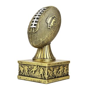 Flexzion Fantasy Football Trophy - 7 Inch Gold Premier League Trophy Inspired Recognition Award with Champion Shield - Celebrate Victory & Inspire Excellence on the Gridiron